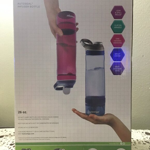 Contigo 2-Pack Autoseal Infuser Bottles - Picture 2 of 5